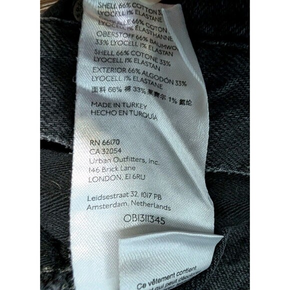 Free‎ People Lasso High Waist Straight Leg Jean Black 31x28 - Picture 6 of 8